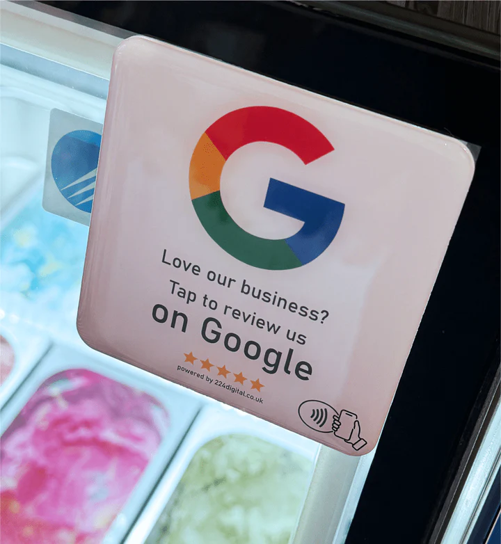 Targa per Recensioni Google - Autoadesiva - Solo NFC - immagine 2