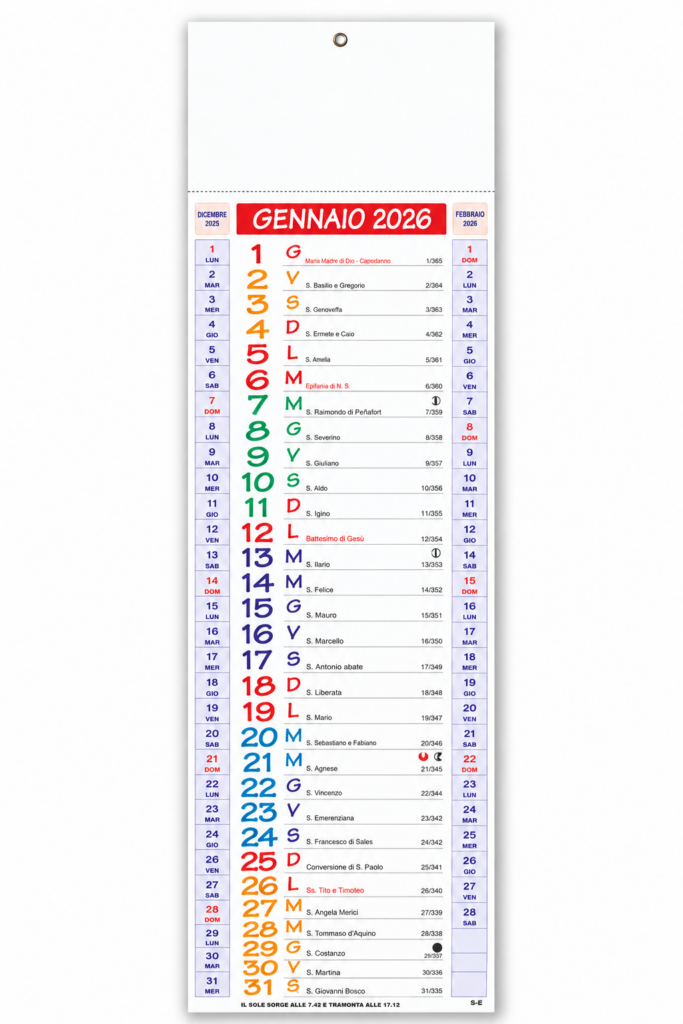 Calendario Slim Personalizzato