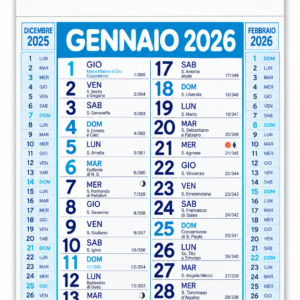 Calendario Olandese Personalizzato