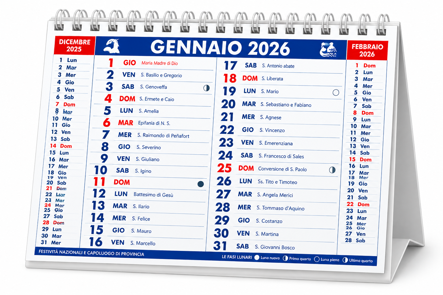 Calendario da Tavolo Personalizzato